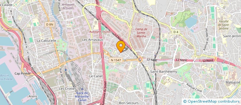 localisation de l'entreprise LOUIS BERNARD ET SES FILS à MARSEILLE 14EME