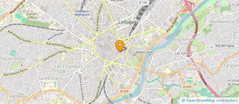 localisation de l'entreprise LOUIS BLANC à LIMOGES