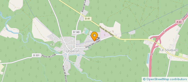 localisation de l'entreprise LOUIS CAZENAVE LANDES à LESPERON