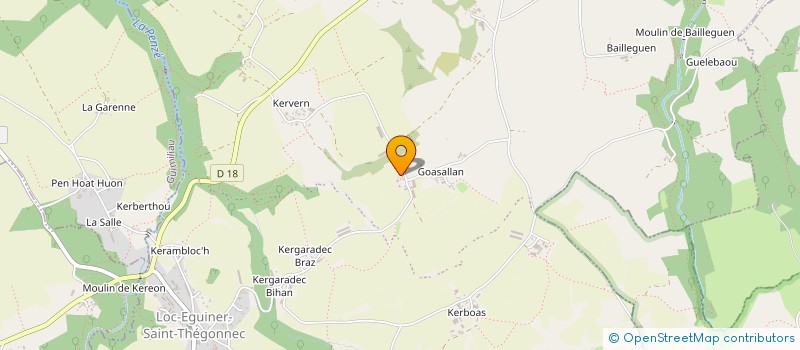 localisation de l'entreprise LOUIS CELLIER  SAINT-THEGONNEC LOC-EGUINER
