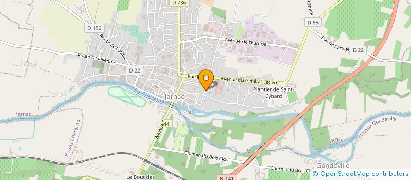 localisation de l'entreprise LOUIS CHARLIN à JARNAC