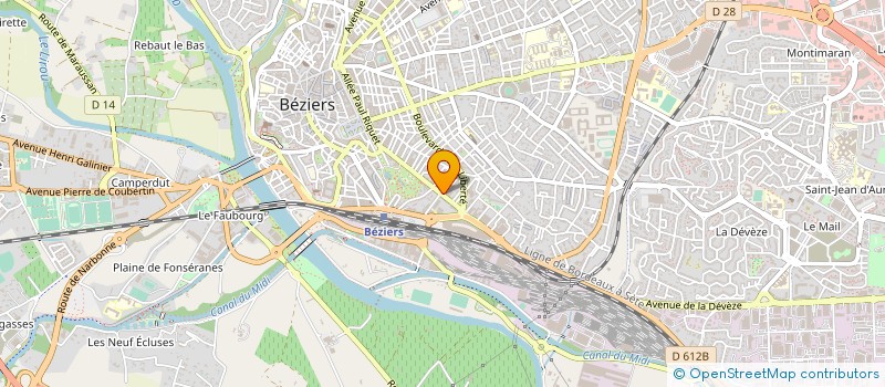 localisation de l'entreprise LOUIS DISTRIBUTION  VILLENEUVE-LES-BEZIERS