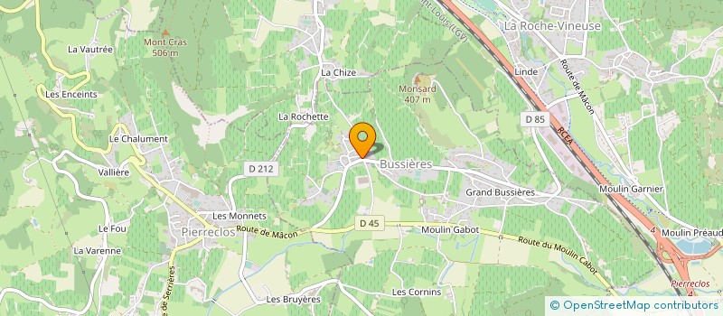 localisation de l'entreprise LOUIS DORRY  BUSSIERES