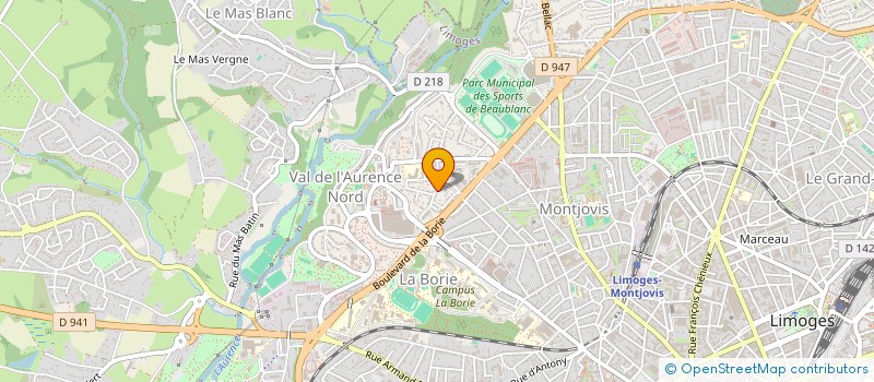 localisation de l'entreprise LOUIS ET MARIE à LIMOGES