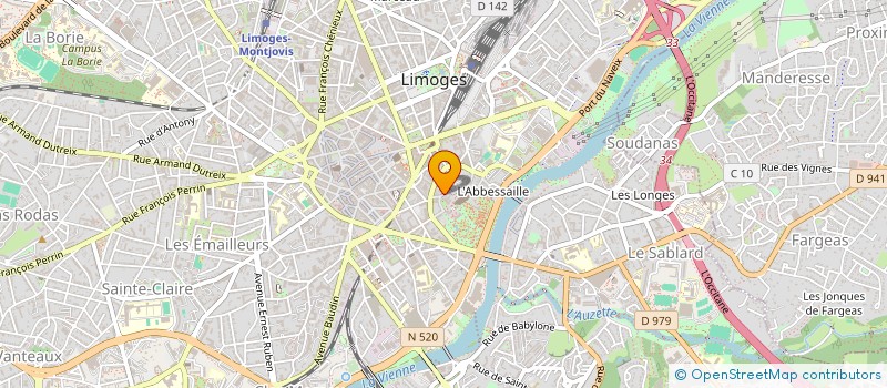 localisation de l'entreprise LOUIS ETIENNE à LIMOGES