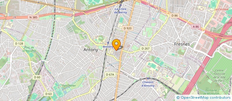 localisation de l'entreprise LOUIS & GABRIELLE à ANTONY