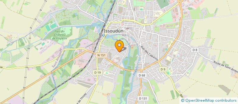 localisation de l'entreprise LOUIS IMMOBILIER à ISSOUDUN