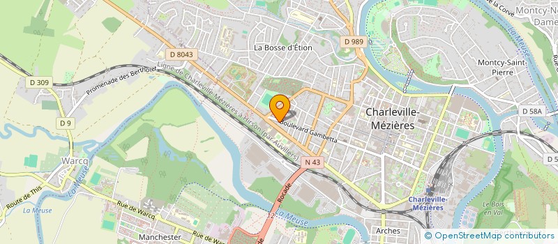 localisation de l'entreprise LOUIS INDIVISION  CHARLEVILLE-MEZIERES