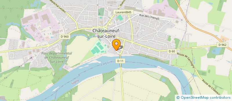 localisation de l'entreprise LOUIS-JOSEPH SOULAS - MEMOIRES D'UNE TERRE GRAVEE à CHATEAUNEUF-SUR-LOIRE