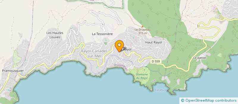 localisation de l'entreprise LOUIS - LA CONCIERGERIE à RAYOL-CANADEL-SUR-MER