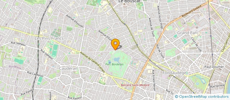 localisation de l'entreprise LOUIS LAGORGETTE  BORDEAUX