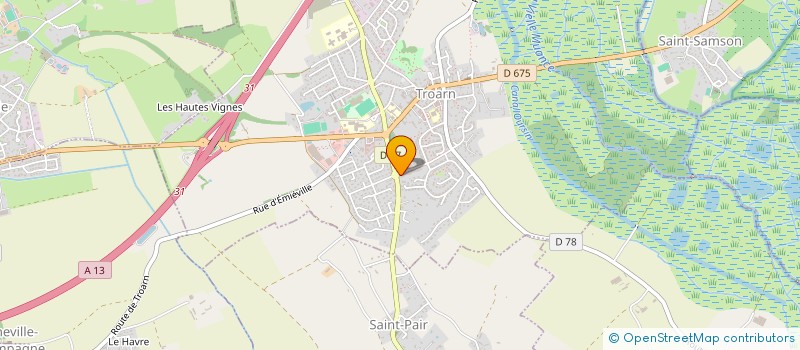 localisation de l'entreprise LOUIS MACONNERIE  TROARN