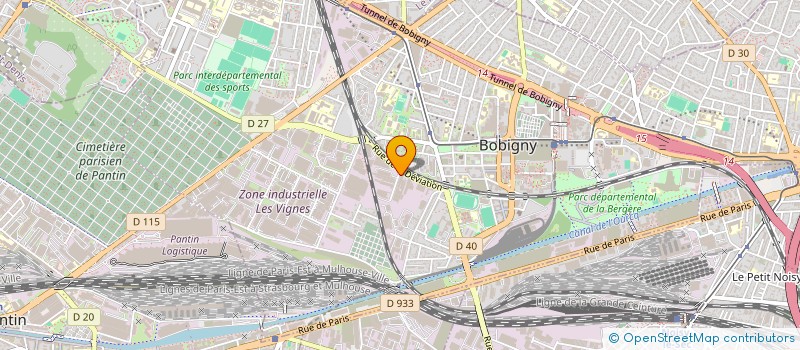 localisation de l'entreprise LOUIS MARGUET SOC EXPLOITATION à BOBIGNY