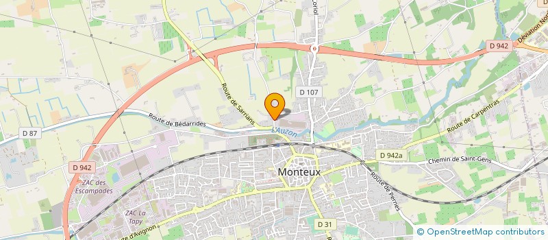 localisation de l'entreprise LOUIS MARTIN SA  MONTEUX