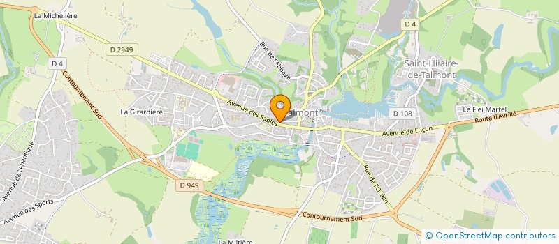 localisation de l'entreprise LOUIS PASTEUR  TALMONT-SAINT-HILAIRE