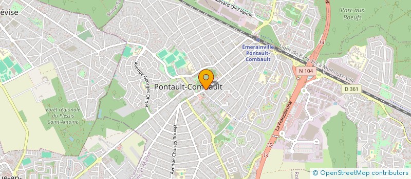 localisation de l'entreprise LOUIS PROPRETE à PONTAULT-COMBAULT