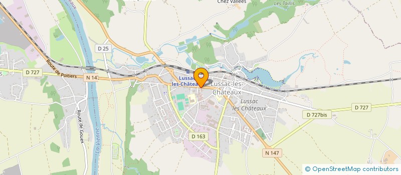 localisation de l'entreprise LOUIS RAT à LUSSAC-LES-CHATEAUX