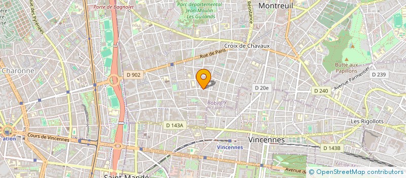localisation de l'entreprise LOUIS RENE  MONTREUIL