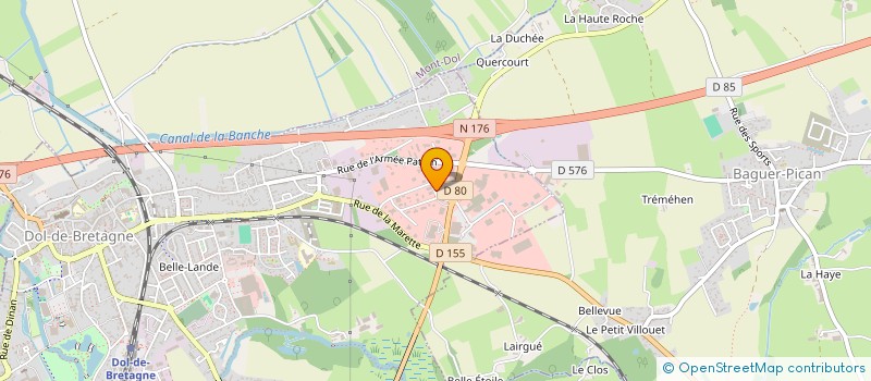 localisation de l'entreprise LOUIS ROGER  DOL-DE-BRETAGNE