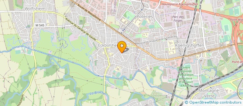 localisation de l'entreprise LOUIS SCHRAMM  ECKBOLSHEIM