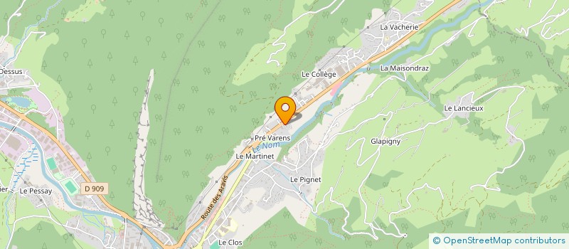 localisation de l'entreprise LOUIS SILVE APICULTURE  THONES