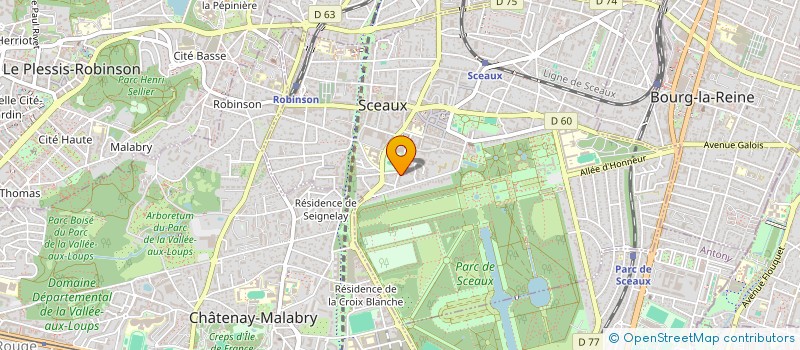 localisation de l'entreprise LOUIS -TRANSPORT  SCEAUX