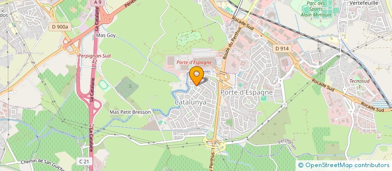 localisation de l'entreprise LOUISA SERICA  PERPIGNAN