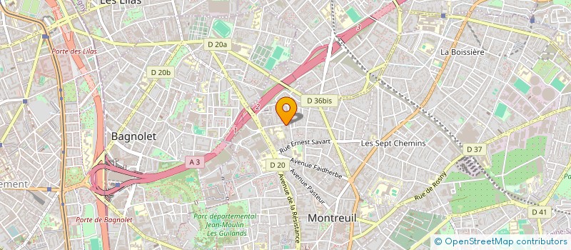 localisation de l'entreprise LOUISE à MONTREUIL