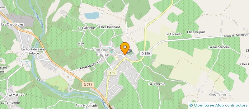 localisation de l'entreprise LOUISE  VAL-DE-COGNAC