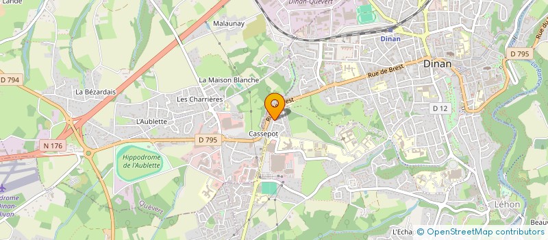 localisation de l'entreprise LOUISE  DINAN