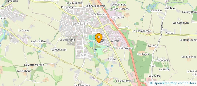 localisation de l'entreprise LOUISE  LA MEZIERE