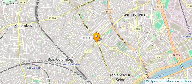 localisation de l'entreprise LOUISE ASSURANCES à BOIS-COLOMBES
