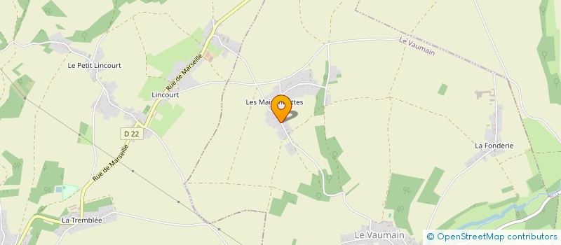 localisation de l'entreprise LOUISE BERTHY FILS  LE VAUMAIN