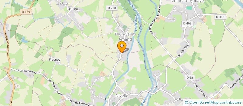 localisation de l'entreprise LOUISE DE BETTIGNIES  THUN-SAINT-AMAND