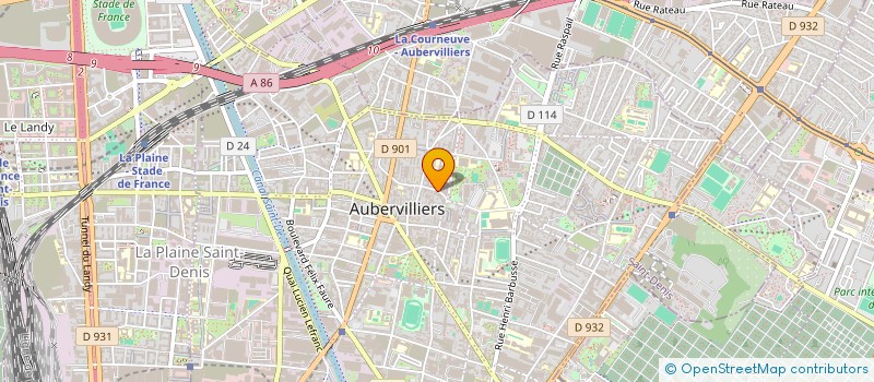 localisation de l'entreprise LOUISE DISTRIBUTION ALIMENTAIRE L.D.A. à AUBERVILLIERS