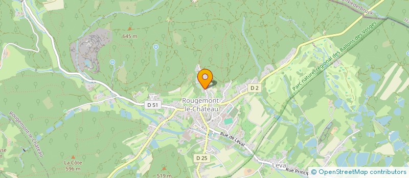 localisation de l'entreprise LOUISE ET LES GARCONS à ROUGEMONT-LE-CHATEAU