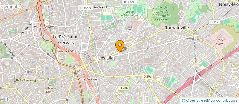 localisation de l'entreprise LOUISE ET LOUIS CIE à LES LILAS