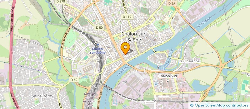localisation de l'entreprise LOUISE GANDOIS à CHALON-SUR-SAONE