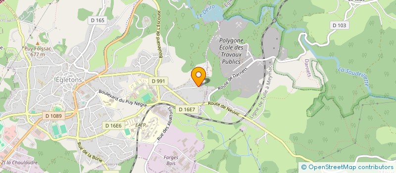 localisation de l'entreprise LOUISE MICHEL  EGLETONS