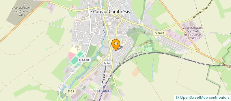 localisation de l'entreprise LOUISE MICHEL LE CATEAU  LE CATEAU CAMBRESIS