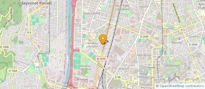 localisation de l'entreprise LOUISE PIZZA  GRENOBLE