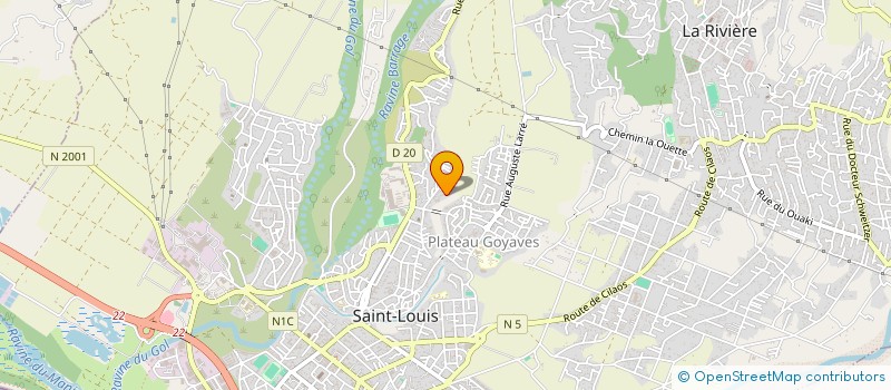 localisation de l'entreprise LOUISE TSIRIAGNA REUNION  SAINT-LOUIS