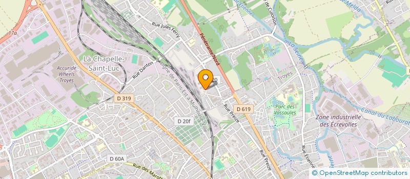 localisation de l'entreprise LOUISETTE  LA CHAPELLE-SAINT-LUC