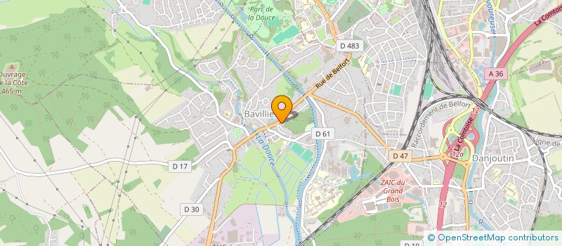 localisation de l'entreprise LOUISETTE ET GASTON à BAVILLIERS