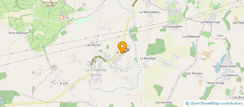 localisation de l'entreprise LOUISFERT & CO à LA CHAPELLE-BICHE