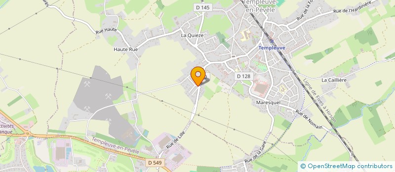 localisation de l'entreprise LOUISFINE  TEMPLEUVE-EN-PEVELE