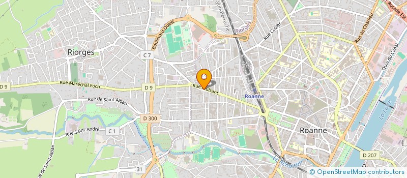 localisation de l'entreprise LOUISIANE  ROANNE