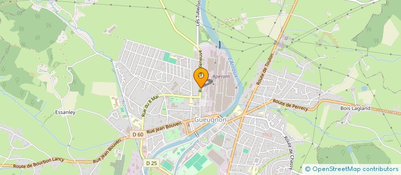 localisation de l'entreprise LOUISIE ET CIE à GUEUGNON