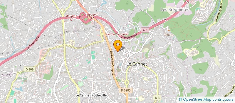 localisation de l'entreprise LOUISIN YANN - BIAGIOLI ARMELLE à LE CANNET