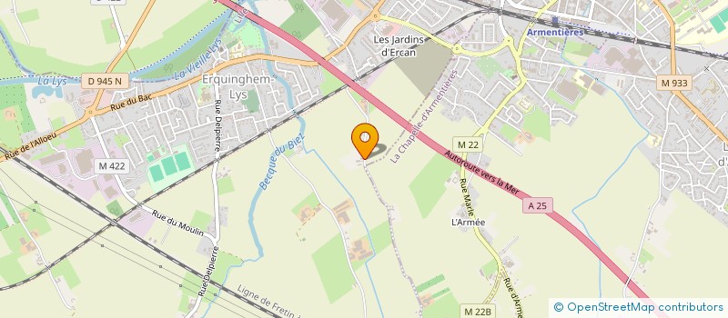 localisation de l'entreprise LOUISON & CO  ERQUINGHEM-LYS